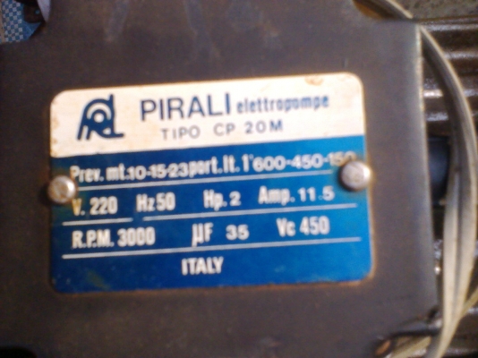 ปั้มน้ำ 2  นิ้ว  อิตาลี