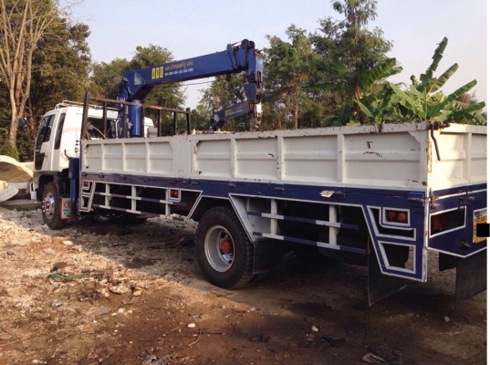 รถ Hino 6 ล้อติดเครน5ตันสภาพสวยพร้อมใช้งาน