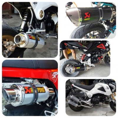 ชุดท่อแต่งFull System.MSX/KSR/Zoomer x/PCX.คอ-ปลาย.มีหลายรูปทรงให้เลือก.พร้อมปลาย