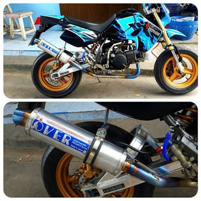 ชุดท่อแต่งFull System.MSX/KSR/Zoomer x/PCX.คอ-ปลาย.มีหลายรูปทรงให้เลือก.พร้อมปลาย