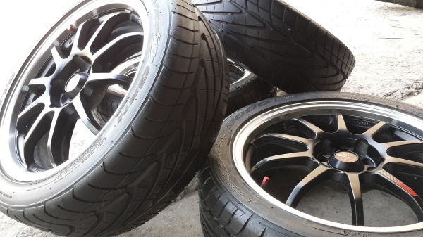 Advanti racing ขอบ 17 5รู114 สภาพดี แถมยาง\%