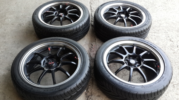 Advanti racing ขอบ 17 5รู114 สภาพดี แถมยาง\%