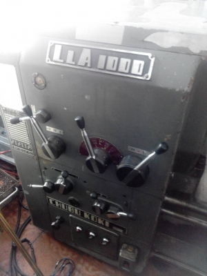 ขาย กลึง CHUBUKOKI MODEL LLA 1,000 มม. ถอดคอม้ากลึงสวิง โต 900-1,000 มม. กลึง ยาว 1 เมตร กลึงผ่านราง ได้โต 600 มม. ผ่านป้อม ได้โต 450 มม. ของญี่ปุ่น สวย สภาพดี แน่นฟิต พวงมาลัยขวา ขาย 320,000 บาท ต่อได้จ้า ติดต่อ เล็ก 086-3237681