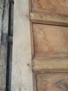 ฝาไม้สักเรือนไทยเก่าเก็บ