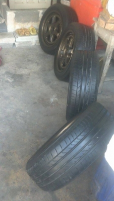 แม็ก 3 ชิ้น แท้เจแปน TE37 ขอบ 16 ขนาด 4 รู 100 พร้อมยาง แม็ก 3 ชิ้น แท้เจแปน TE37 ขอบ 16 ขนาด 4 รู 100 พร้อมยาง