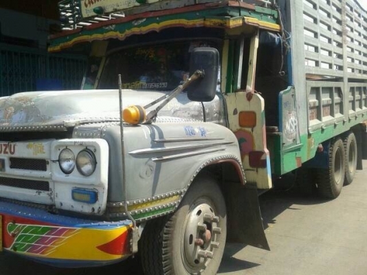 ขาย10ล้อหน้ายาวเพลาเดียว รถวิ่งล่อง ยางเต็ม กระบะสวย