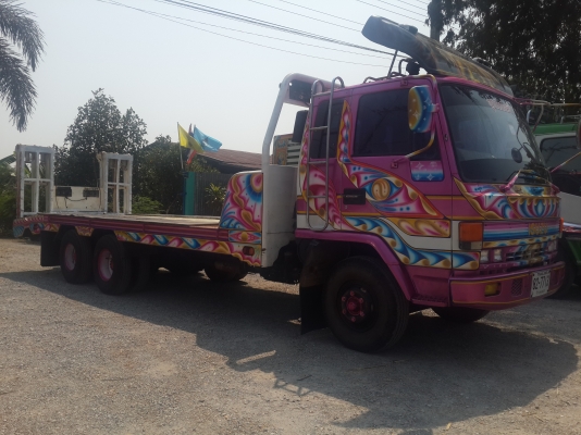 ขายรถเทรลเลอร์ บรรทุกรถเกี่ยวข้าว  ISUZU ร็อกกี้ 10 ล้อเตี้ย ยาง 825 ครัซซี FRR12LA เครื่อง 6BG1 = 185