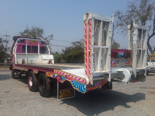 ขายรถเทรลเลอร์ บรรทุกรถเกี่ยวข้าว  ISUZU ร็อกกี้ 10 ล้อเตี้ย ยาง 825 ครัซซี FRR12LA เครื่อง 6BG1 = 185