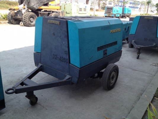 ขายเครื่องปั้มลม AIRMAN PDS125S #54B-4B10129 สภาพสวยพร้อมใช้งาน ติดต่อ อำพล 090-9694506, 080-3031241