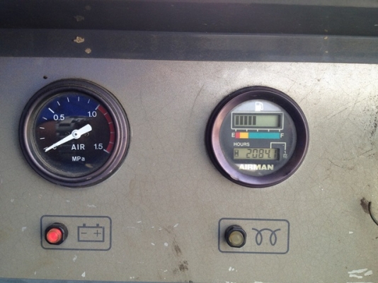 ขายเครื่องปั้มลม AIRMAN PDS125S #54-4B10128 สภาพสวยพร้อมใช้งาน ติดต่อ อำพล 090-9694506, 080-3031241