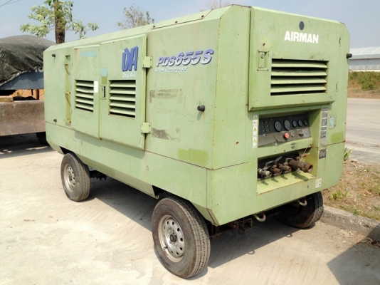 เครื่องปั๊มลม Airman PDS655SD-4B2 #68A4B20158 (655 cfm) Compressor Dry Air Type สนใจโทร.080-6565422 (หนิง)