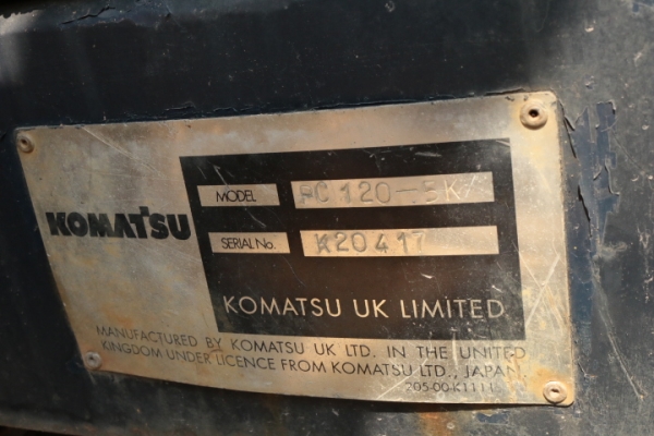รถพร้อมใช้ KOMATSU PC120-5K เก่านอก แทรกกว้าง 80