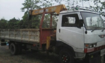 ขาย รถบรรทุก 6 ล้อกลาง ติดเครน Hino