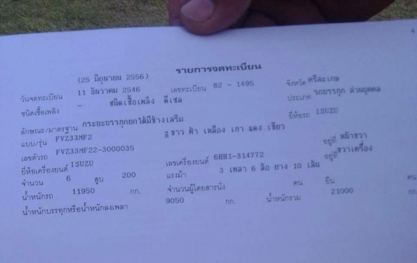 สิบล้อดั้ม~ราคา1,650,000บ อีซูซุ FVZ33MF-2เพา270แรง ปี46รถห้างสภาพดีบางเดิมสวยจัดทั้งคัน&hellip;มีระบบลากจูงครบ&hellip;เอกสารทะเบียนพร้อม~ราคา 1,650,000ต่อรองราคาหน้างานเลย ครับท่าน