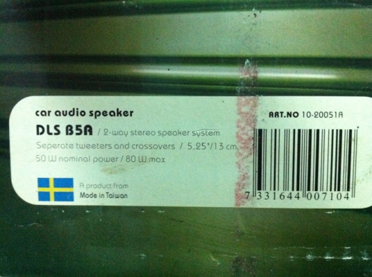 ชุดลำโพง DLS  B5A สภาพใหม่ ใช้ไม่น่านาน ครบชุด ยกกล่อง
