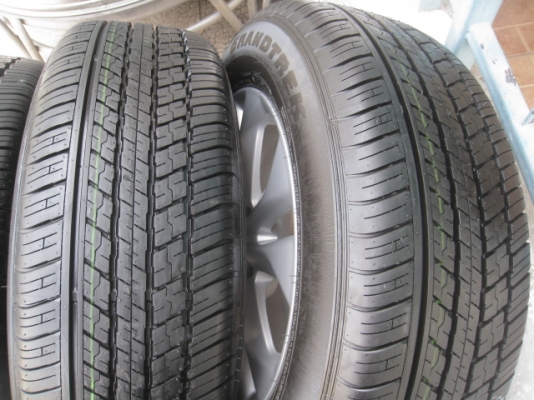 ขายล้อแม็กป้ายแดง nissan x-trail 17"x7" et45 5 รู 114.3 ยาง dunlop st30 grandtrek 225/65r17 ยางผลิตสัปดาห์ที่ 44 ปี 2014 ตุ่มและสีที่หน้ายางมีทุกเส้นครับ ใส่ vigo เตี้ย, crv ได้ครับ ขายทั้งชุด 23,500 บาทครับ สนใจติดต่อเล็กคลองสามครับ 081-3747940