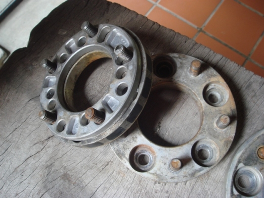 ขายอแด๊ปเตอร์สเปซเอร์ 5รู114 1ชุด 4อีน อลูมืเนียมเก่าญี่ปุ่น