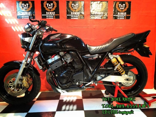T&amp;T BIKE จัดให้ตามคำขอเพียง 79500 ฿ HONDA CB400 ปี98 VS.S แท้ ทะเบียนโอนนอก เช็คในระบบมีคับภาษีพรบ.58ชุดโอนครบ