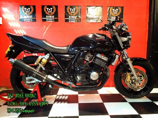 T&amp;T BIKE จัดให้ตามคำขอเพียง 79500 ฿ HONDA CB400 ปี98 VS.S แท้ ทะเบียนโอนนอก เช็คในระบบมีคับภาษีพรบ.58ชุดโอนครบ