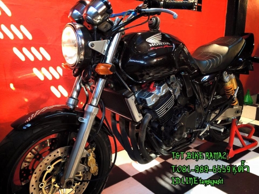 T&amp;T BIKE จัดให้ตามคำขอเพียง 79500 ฿ HONDA CB400 ปี98 VS.S แท้ ทะเบียนโอนนอก เช็คในระบบมีคับภาษีพรบ.58ชุดโอนครบ
