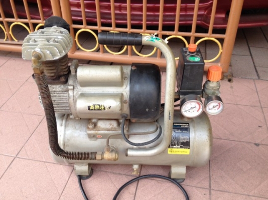 ปั้มลม TOKYO SHINKO SEISAKUSHO งานเเอร์บรัชของเก่าญี่ปุ่นใช้ไฟ100v