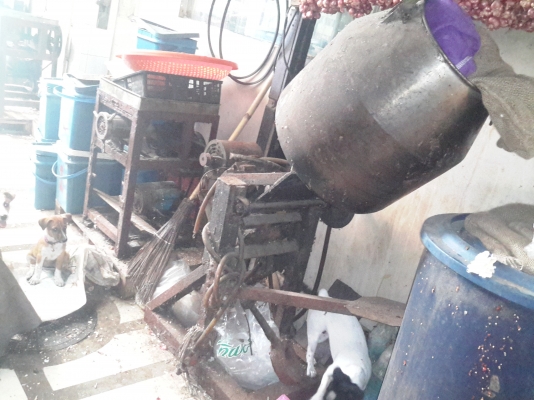 ขายเครื่องคั่วถั่วไฟฟ้า แกสมือสอง4000