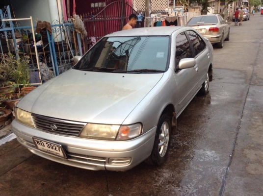 ขายครับ NISSAN SUNNY ปี 98 เครื่องหัวฉีด เกียรออโต้ แกส สีเดิมบางๆ ภายในสวย รถสะอาด เครื่องเกียรดี ช่วงล่างได้ เก็บหน่อยสวยเลยครับ ราคาแค่ 55000. กล์ฟครับบ 085-359-4089 ดูรถสายไหม วงศกรครับ 24 ชม