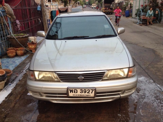 ขายครับ NISSAN SUNNY ปี 98 เครื่องหัวฉีด เกียรออโต้ แกส สีเดิมบางๆ ภายในสวย รถสะอาด เครื่องเกียรดี ช่วงล่างได้ เก็บหน่อยสวยเลยครับ ราคาแค่ 55000. กล์ฟครับบ 085-359-4089 ดูรถสายไหม วงศกรครับ 24 ชม