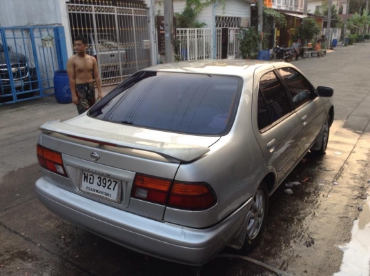 ขายครับ NISSAN SUNNY ปี 98 เครื่องหัวฉีด เกียรออโต้ แกส สีเดิมบางๆ ภายในสวย รถสะอาด เครื่องเกียรดี ช่วงล่างได้ เก็บหน่อยสวยเลยครับ ราคาแค่ 55000. กล์ฟครับบ 085-359-4089 ดูรถสายไหม วงศกรครับ 24 ชม