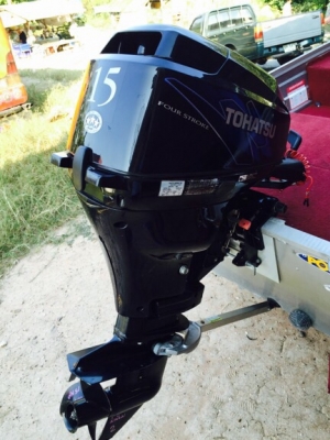 ขายเครื่องเรือ Tohatsu 15hp 4stroke ขายเครื่องเรือ Tohatsu 15hp 4stroke