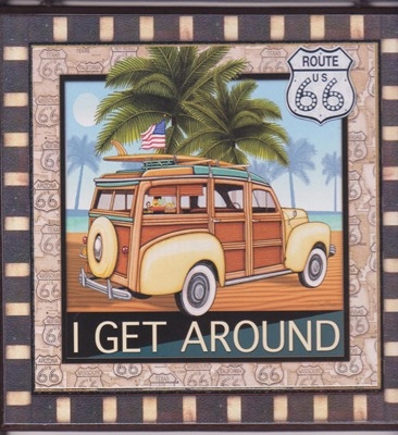 ป้ายไม้ &ndash; ลายรถ สไตล์เรโทร เทห์