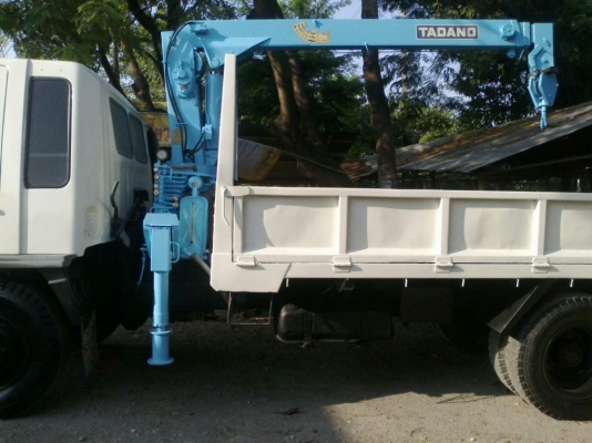 ขาย HINO 6 ล้อ ยางใหญ่ พร้อมเครน TADANO 3T (3 ปลอก 2ชัก) กระบะเหล็กสามมิตรเปิดข้างได้ยาว 4.7 เมตร เครื่อง EH พวงมาลัย POWER คลัซซี่สวยมาก ยางดีพร้อมใช้ ราคา 690,000