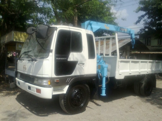 ขาย HINO 6 ล้อ ยางใหญ่ พร้อมเครน TADANO 3T (3 ปลอก 2ชัก) กระบะเหล็กสามมิตรเปิดข้างได้ยาว 4.7 เมตร เครื่อง EH พวงมาลัย POWER คลัซซี่สวยมาก ยางดีพร้อมใช้ ราคา 690,000