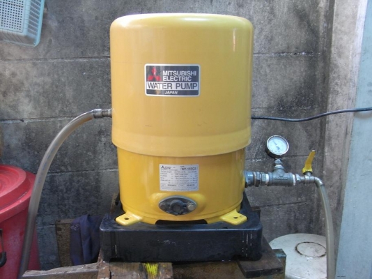 ขายปั้มน้ำ Mitsubishi 150W สภาพสวยพร้อมใช้ รับประกันคุณภาพ ดูประวัติการขายผมได้ครับ