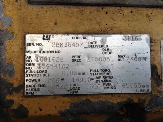 ขายเครื่ื่ื่ื่่องยนต์CAT3116