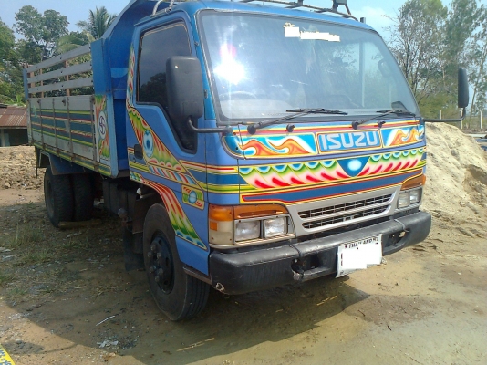 ISUZU NPR 66LX5S 4HF1 ฝาขาว 120 แรงม้า ดัมพ์