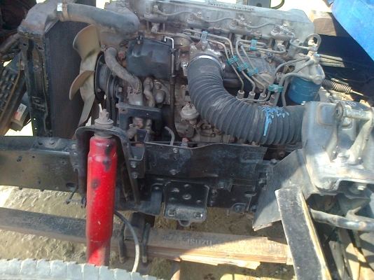 ISUZU NPR 66LX5S 4HF1 ฝาขาว 120 แรงม้า ดัมพ์