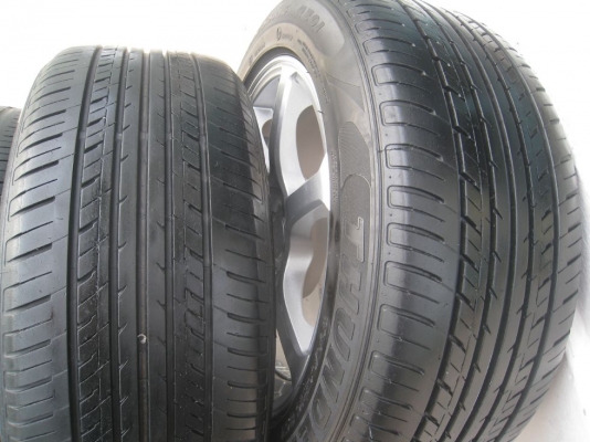 ขายล้อแม็ก LENSO BLITZ 15"x7" et 38 4/100,114 + ยางปี 09,10 (081-3747940)