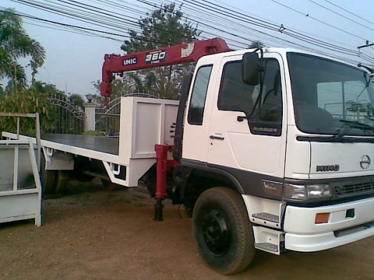 ขายรถ6ล้อฮีโน่FFช่วงยาว 7.20 เมตร ติดเครนยูนิค 360 วีเทอร์โบ รถสวย พร้อมใช้