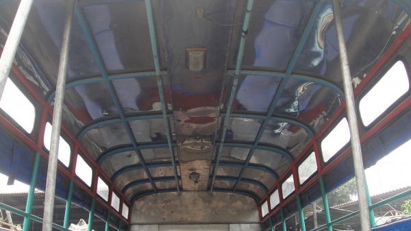 หลังคาโดยสารแสตนเลส ISUZU NPR ยาว5เมตร เบาะนั่งครบชุด