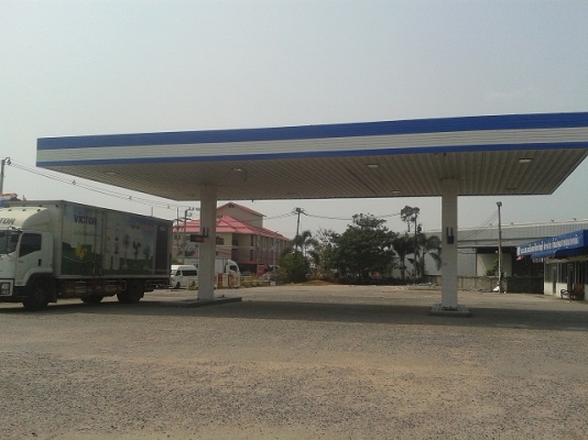 ขายโครงสร้างปั้มน้ำมันในจังหวัดชลบุรีราคาถูก45000 บาท(ตัดเองครับ)