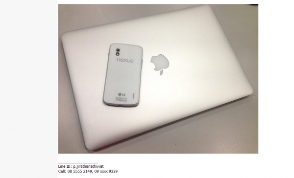 lg Nexus 4 White Edition 16 G สภาพสวย