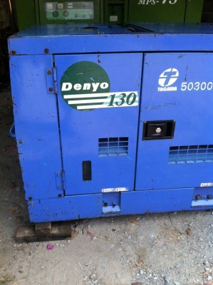 ปั๊มลมแบบเครื่องยนต์DENYO DPS130 เก่าญี่ปุ่น