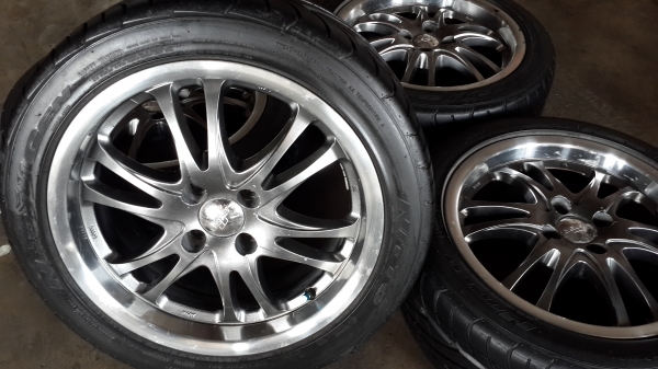 ขอบ 16 4รู100 พร้อมยาง nitto