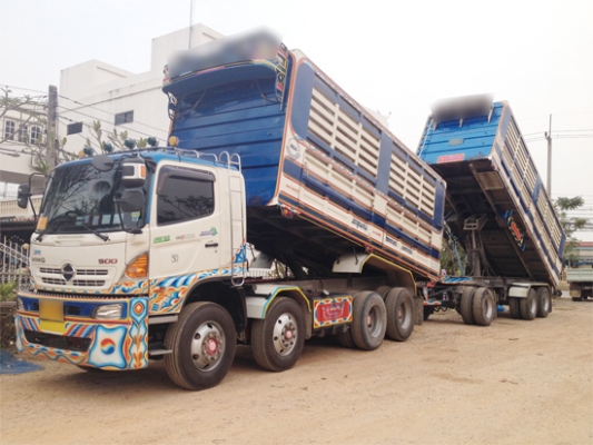 ขายรถพ่วง24ล้อ MEGA 344 ซีรีส์500 เบรคแห้ง ดัมพ์ซีทีทรัคเกษตร ปลายปี55(ต.ค.55) สภาพป้ายแดง ไฟแนนซ์ได้2.4ล้าน