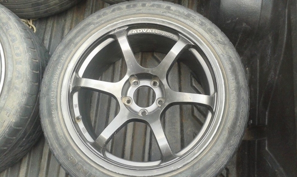 ขายล้อขอบ 18 RGZ หน้า 8.5 หลัง9.5 พร้อมยางคับ ขายล้อขอบ 18 RGZ หน้า 8.5 หลัง9.5 พร้อมยางคับ