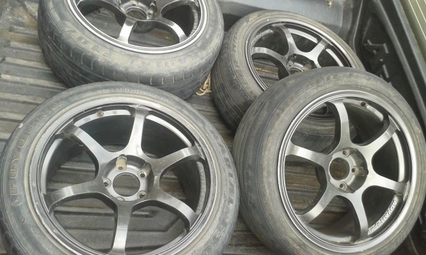 ขายล้อขอบ 18 RGZ หน้า 8.5 หลัง9.5 พร้อมยางคับ ขายล้อขอบ 18 RGZ หน้า 8.5 หลัง9.5 พร้อมยางคับ