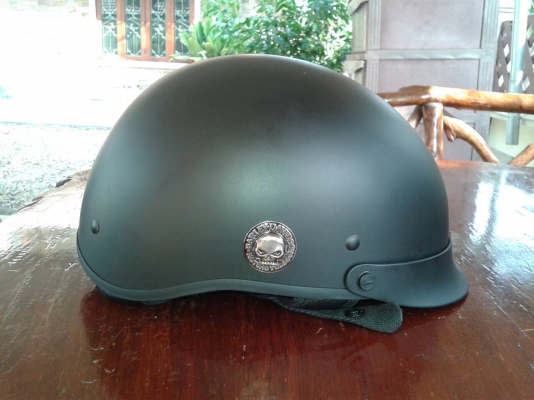 ขายหมวกแบบครึ่งใบ harey-davidson แท้ดำด้าน