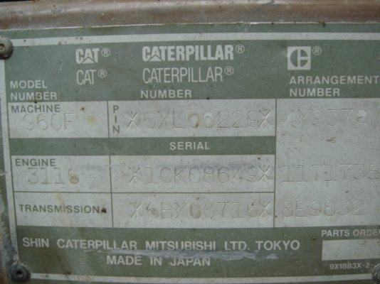 ขายรถตัก CAT 960F