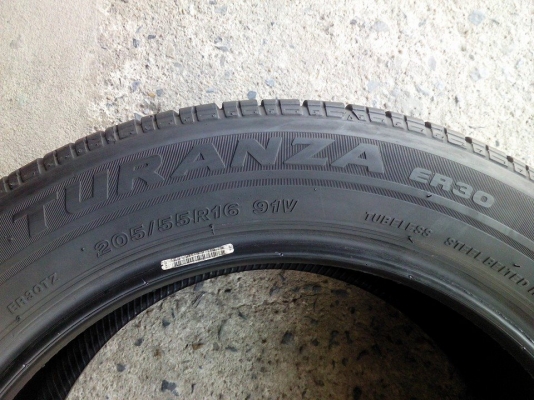 ขายยาง 205/55/16 บริสโตน ปี12 ปะ1เส้น ชุดละ 2,500 $